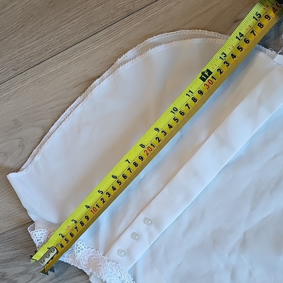 Vintage Bay Club Lace Collar Button Down Dickey / Undershirt - Picture 5 of 10